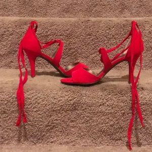 Brand new ankle tie heels